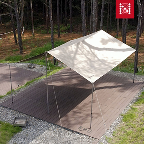 노마드 파미르 렉타타프 500 샌드 블랙코팅 그늘막 어닝 천막 실타프 캠핑용품 N-8437