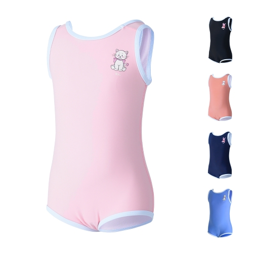 알앤엘 베이직 라인 여아 실내 수영복 2(S)~12(JM) (튤립핑크)