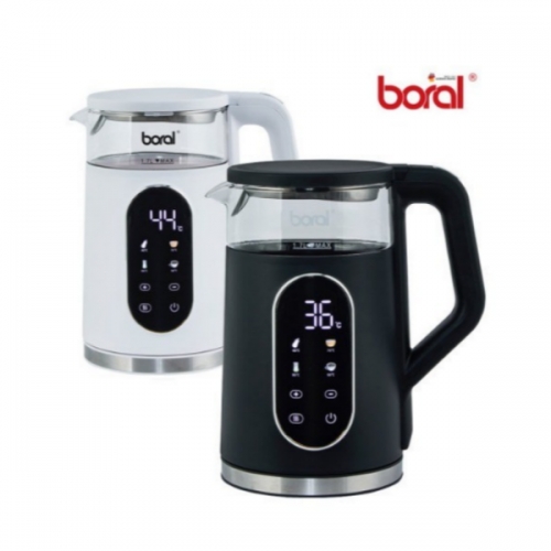 [보랄] 대용량 LCD 디지털 이중 글래스 전기포트 주전자 1.7리터