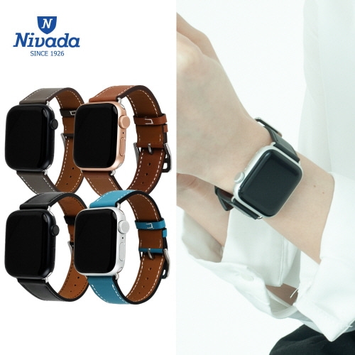 [니바다] 5007F 애플워치 스트랩 가죽밴드(38/40/41mm)_색상 택1