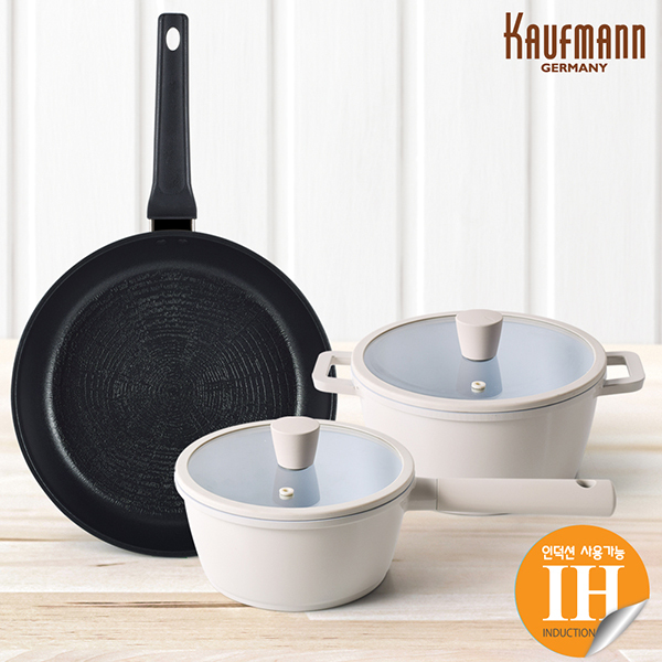 [카우프만] 데이지코모 IH 주방 5P 세트(A형) KDCC-A5P [18편+20양+26후]