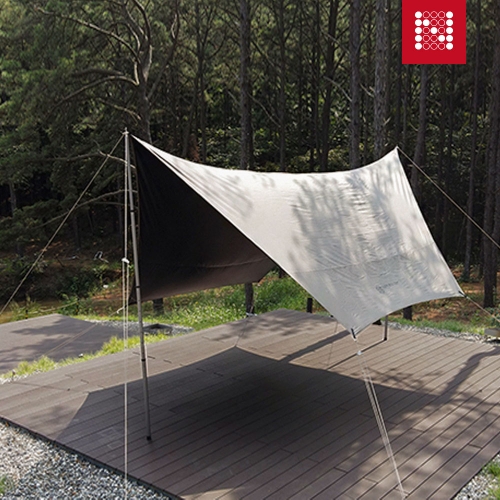 노마드 파미르 헥사타프 500 샌드 블랙코팅 대형 그늘막 어닝 천막 헥사 캠핑용품 N-8439