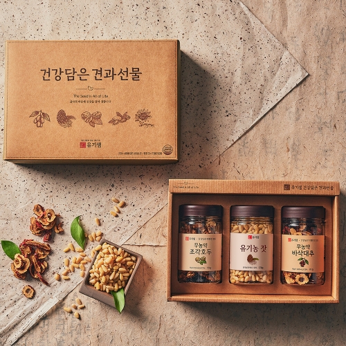 친환경 견과 3종 선물세트 3호(조각호두+무농양잣+바삭대추)