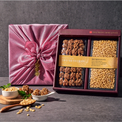 명품 견과 선물세트 1호 (호두+잣 보자기 포장)