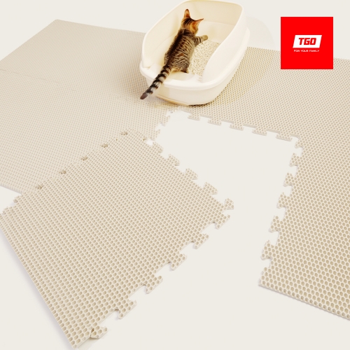 [티지오매트] 냥냥 고양이 모래매트 50x50cm (4장)
