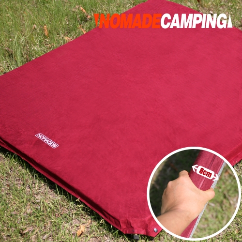 노마드 8CM 벨벳 자충 매트 더블 와인 차박 휴대용 캠핑 용품 N-7403