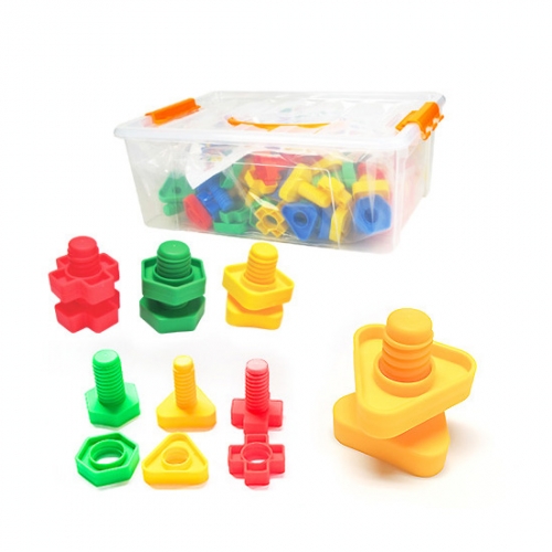 [지니맥] 폴리너트 창의블록세트 128피스