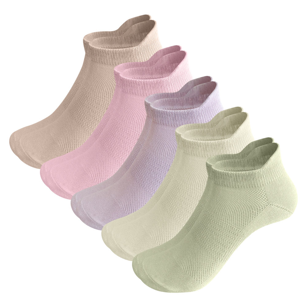 [우드피카] 통풍 쿨 메쉬 요가 양말 5켤레 1세트 (색상3종/택1)