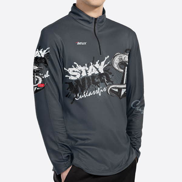 듀스피싱 기능성 사계절용 낚시의류 낚시져지 긴팔티셔츠 QDT-917