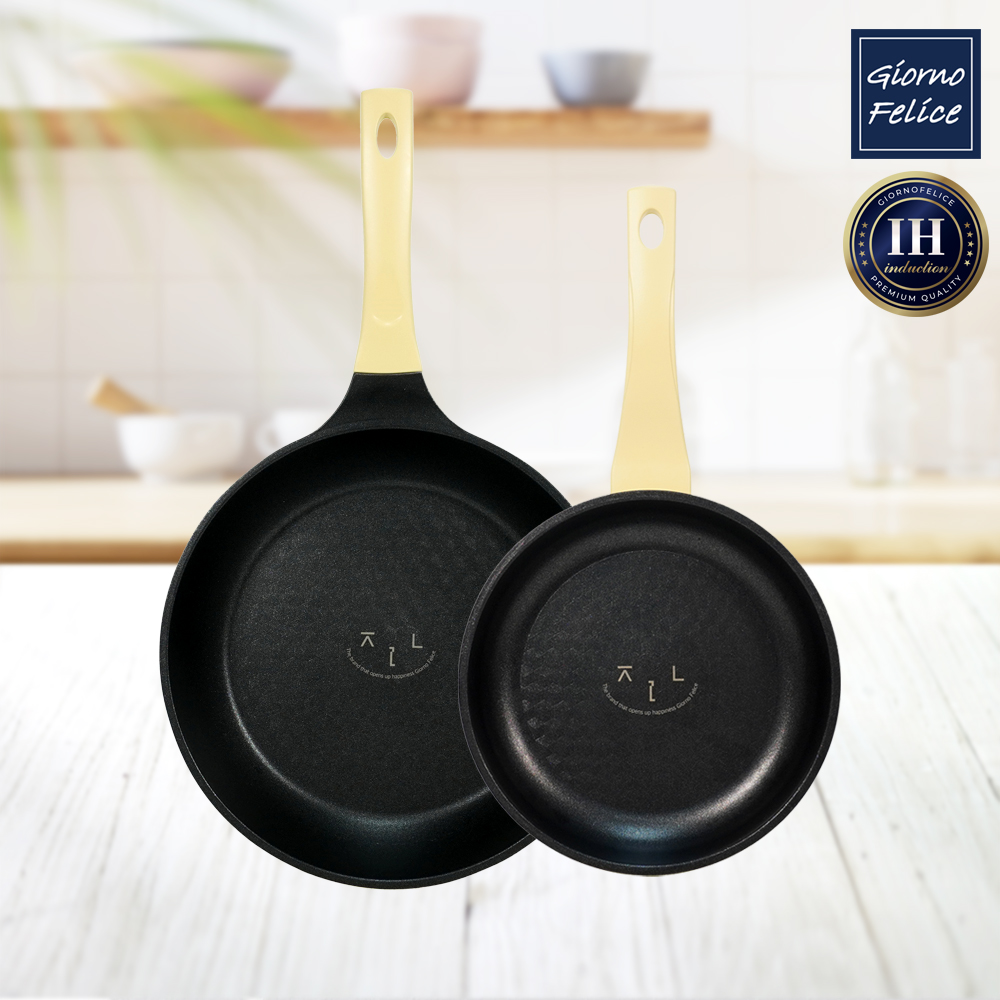 [죠르노펠리체]IH 프레쉬온 프라이팬 20cm+26cm GF-IF06