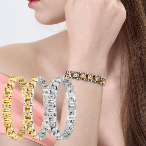 [토르소] 여성용 게르마늄 건강팔찌 TGB2002-GD/GS/SV(색상 택1)