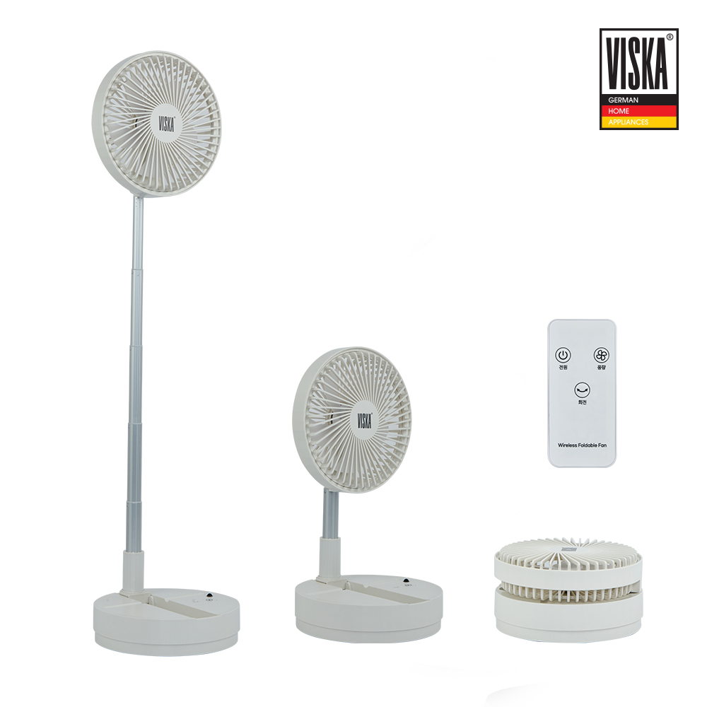 [비스카] BLDC 무선 접이식 폴딩 팬 (리모컨형) VK-PF200