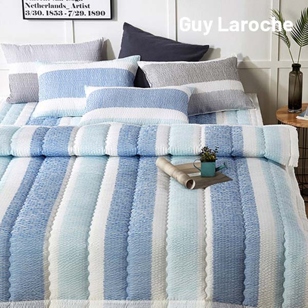[Guy Laroche] 기라로쉬 루비아 샤카 이불 Q(퀸)+베개커버 3종세트 /색상선택:블루,그레이