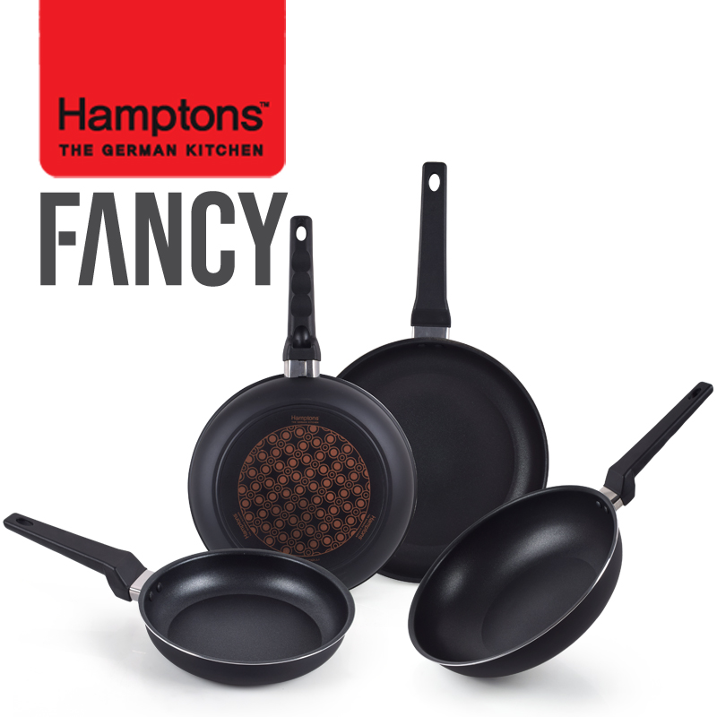 [Hamptons] 햄튼 팬시 다이아몬드5중코팅 후라이팬4종세트-A (HTDF-20F26F28F28W)