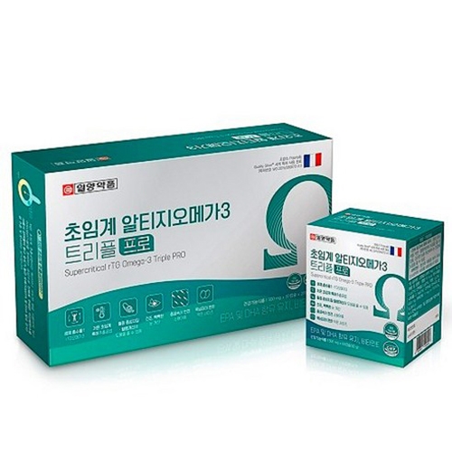 [일양약품] 초임계 알티지오메가3 트리플프로 120캡슐