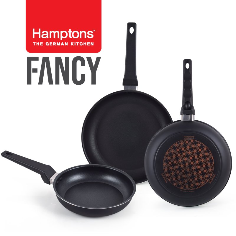 [Hamptons] 햄튼 팬시 다이아몬드5중코팅 후라이팬3종세트-C (HTDF-20F26F28F)