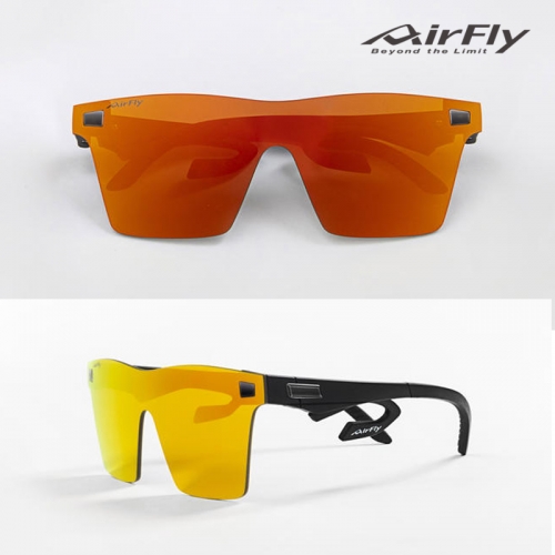[에어플라이] AirFly 코받침 없는 패션선글라스 AF-501 GOLD MIRROR 편광
