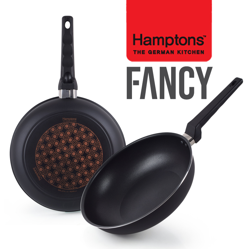 [Hamptons] 햄튼 팬시 다이아몬드5중코팅 후라이팬2종세트-E (HTDF-28F28W)