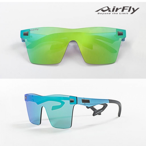 [에어플라이] AirFly 코받침 없는 패션선글라스 AF-501 GREEN MIRROR 편광