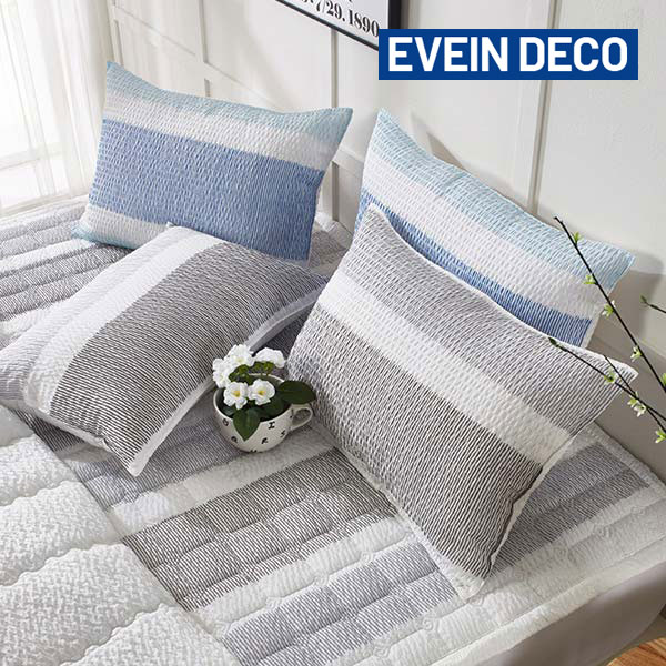 [EVAIN] 이베인 루비아 샤카 베개 커버 2P(색상:블루,그레이)