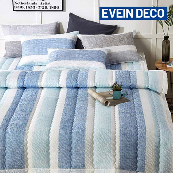 [EVAIN] 이베인 루비아 샤카 이불 퀸(Q)_180×210cm(색상:블루,그레이)