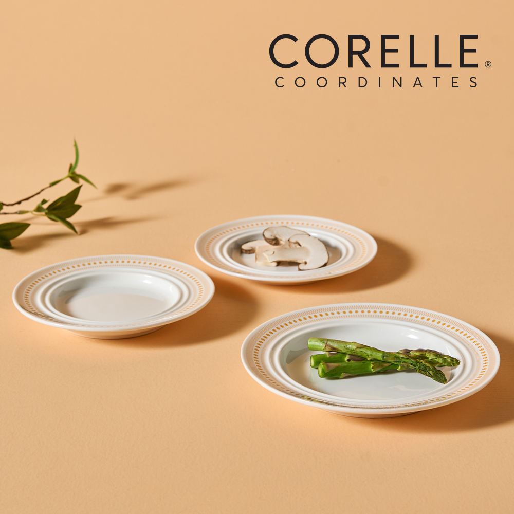 [코렐] 코디네이츠 로즈몬트 접시 3P_(6”접시2p,7”접시1p)