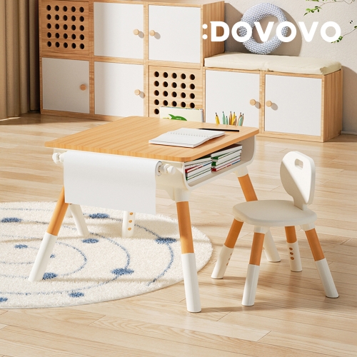 [도보보] 우드 유아책상&의자 라지세트