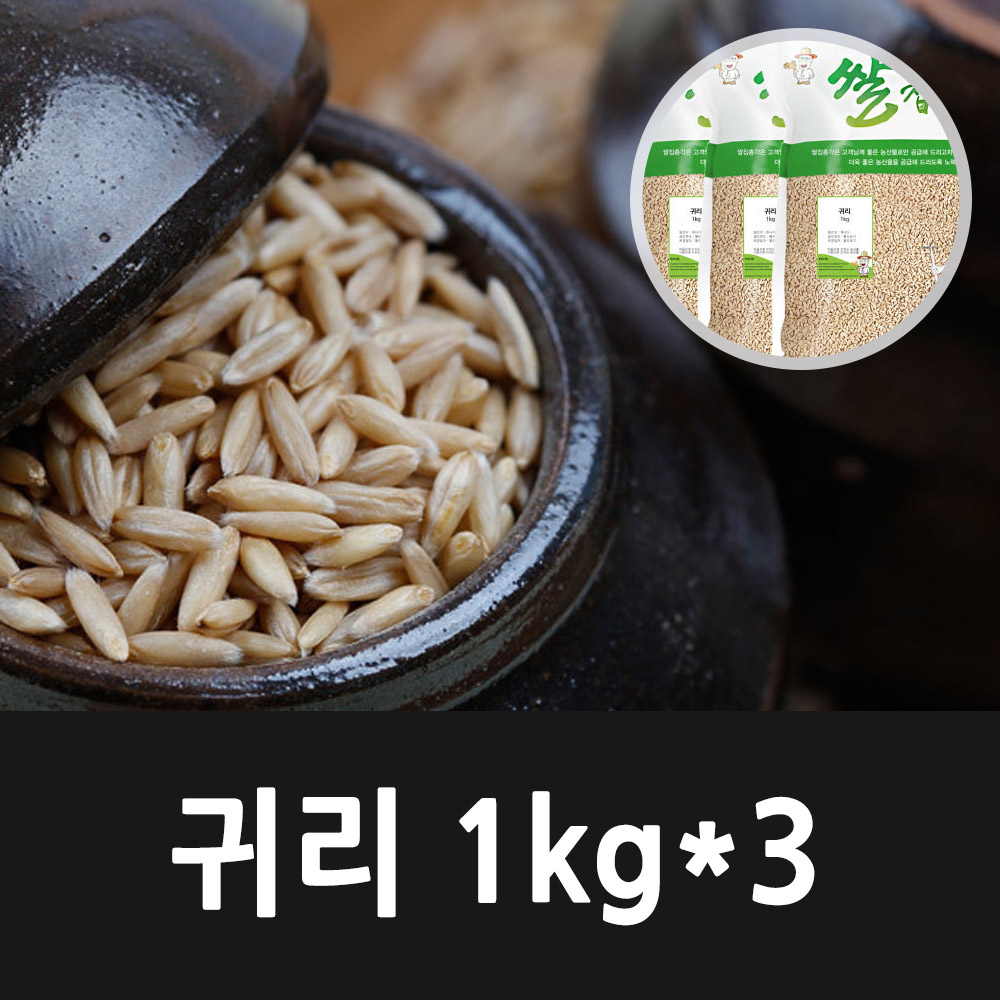 [2024년햇곡] 캐나다산 귀리 1kg x 3 (총3kg)