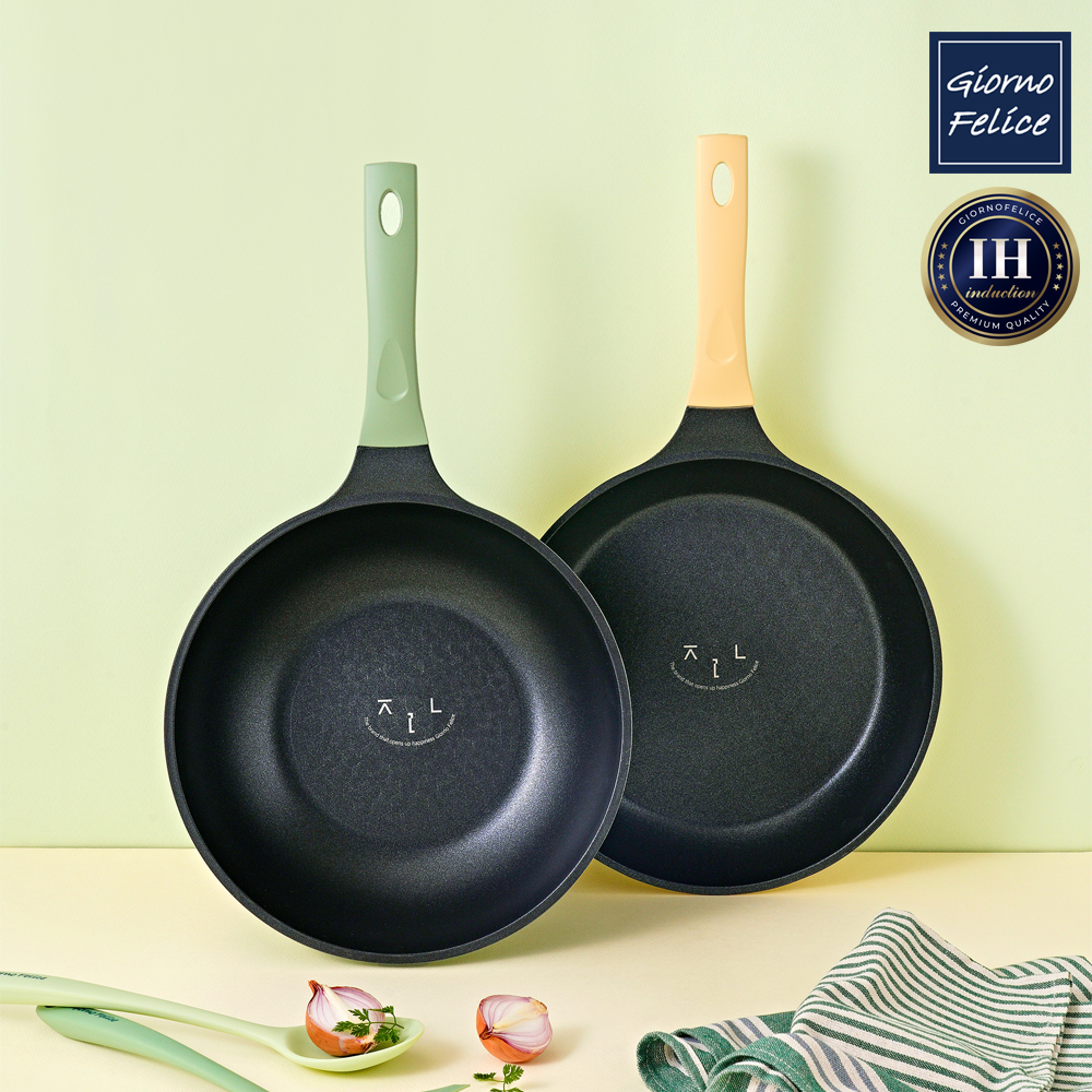 [죠르노펠리체]IH 프레쉬온 프라이팬 26cm+웍팬 26cm GF-IF6W6