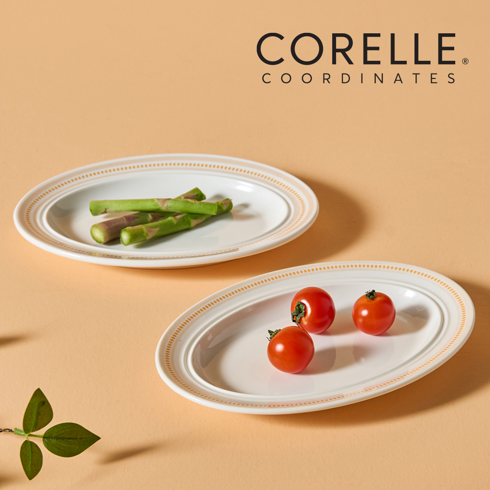 [코렐] 코디네이츠 로즈몬트 타원접시9in 2P