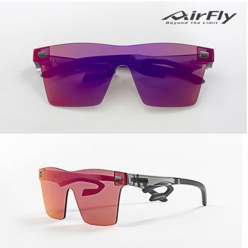 [에어플라이] AirFly 코받침 없는 패션선글라스 AF-501 PURPLE MIRROR 편광