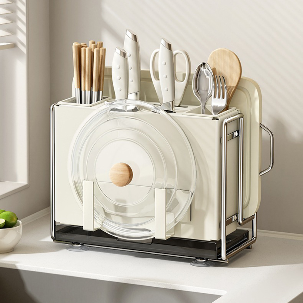 [오라플] 주방 칼꽂이 칼걸이 블럭 거치대 조리도구 도마정리 (색상/택1)