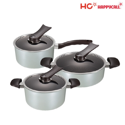 [HC해피콜] 뉴버던트 티타늄 IH 냄비 3종A (편수18,양수20,전골24)