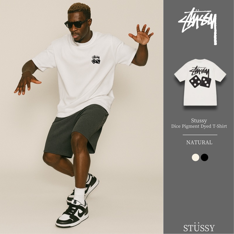 [스투시] 다이스로고 반팔 티셔츠