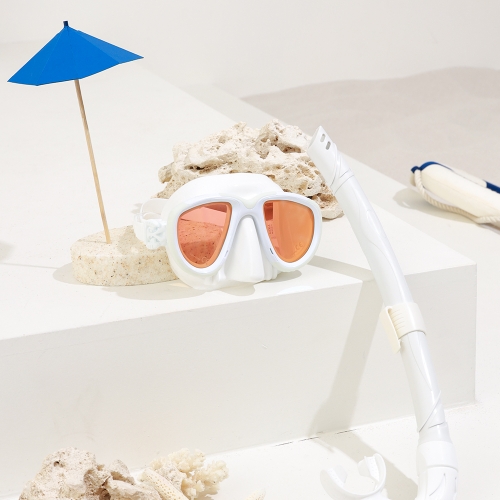 [오션테그] 스노클링 마스크 프리 플러스 세트(미러 코팅 렌즈)