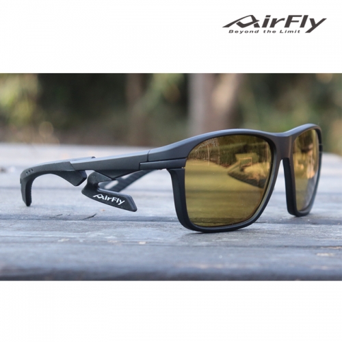 [에어플라이] AirFly 코받침 없는 스포츠고글 AF-402 편광 GREEN