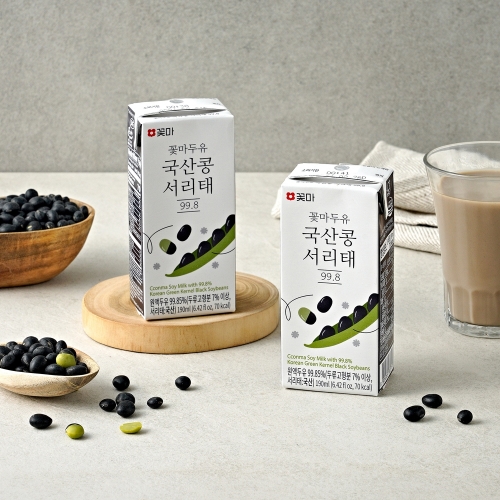 꽃마 국산콩 서리태 99.8 두유 190ml 48팩