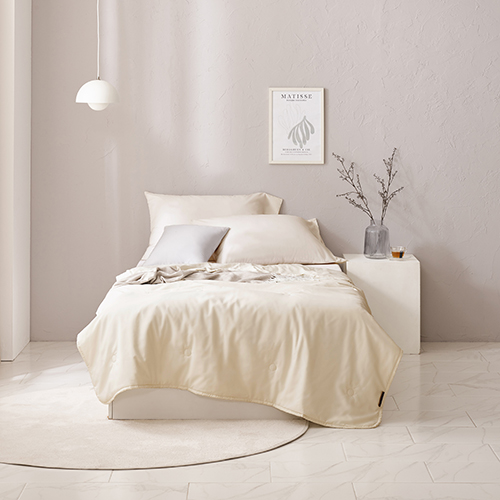 [세사] 카모마일 차렵이불 베개커버 세트(Q_이불1P,베개커버 2P) 베이지