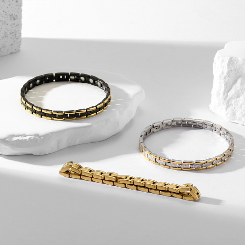 [토르소] 커플 게르마늄 건강팔찌 TGB1003-GB/GD/GS(색상 택1)