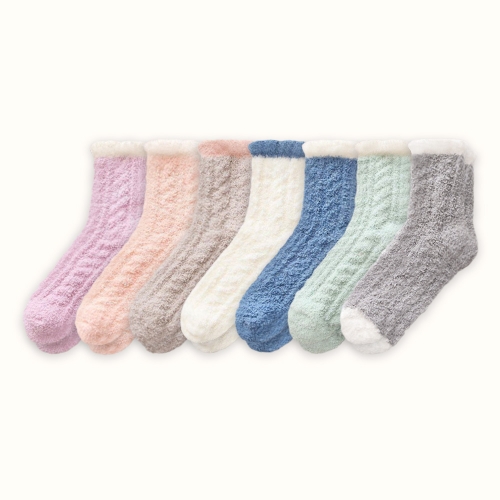 우드피카 배색 수면 양말 7켤레 믹스 1세트