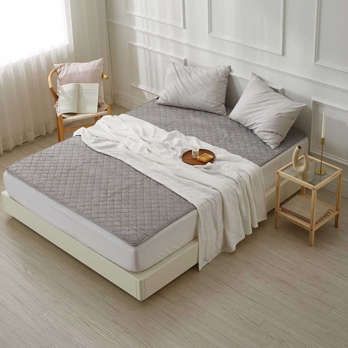 한일의료기 돌흙침대 카본 탄소 온열 요매트 AHID-2025D (더블, 그레이)