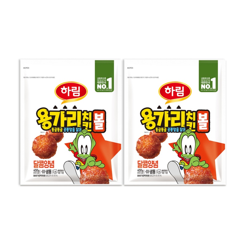 [하림] 용가리 치킨볼 달콤양념 450gx2개