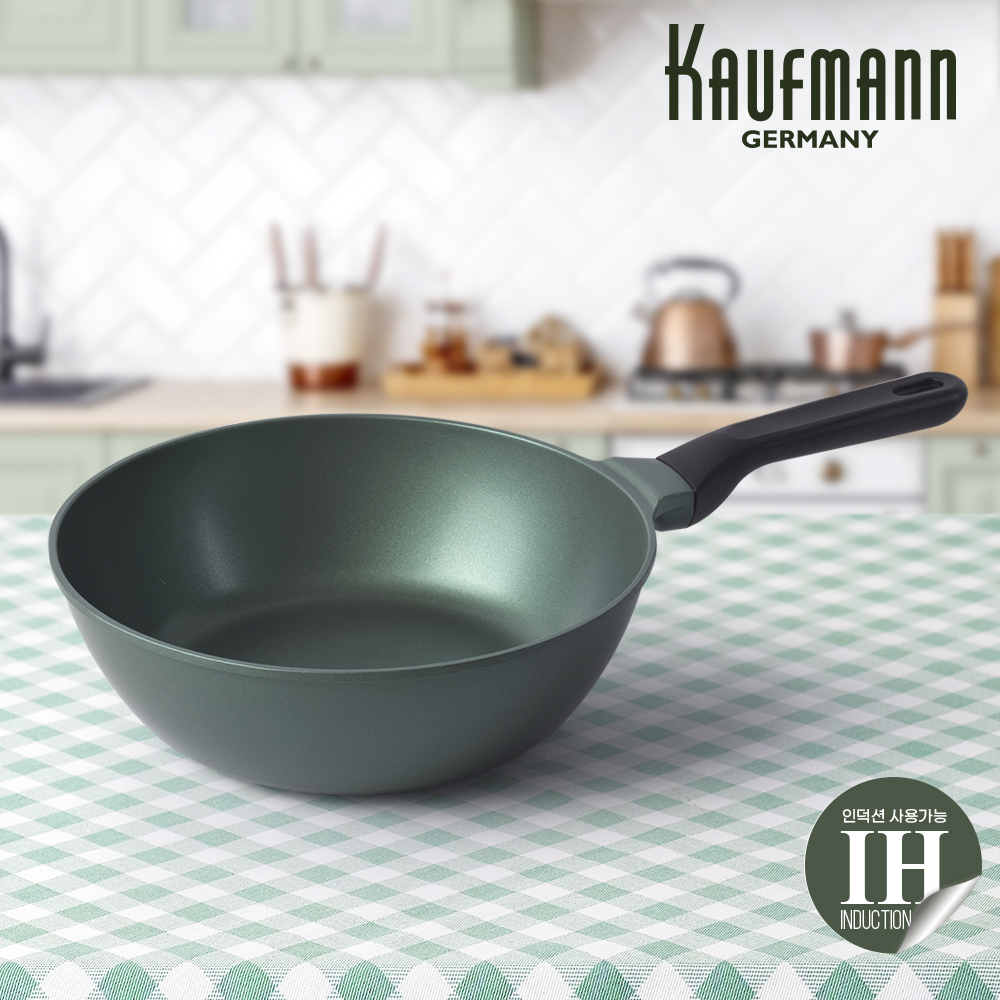 [카우프만] 올리브 인덕션 24cm 궁중팬 KOIF-24W