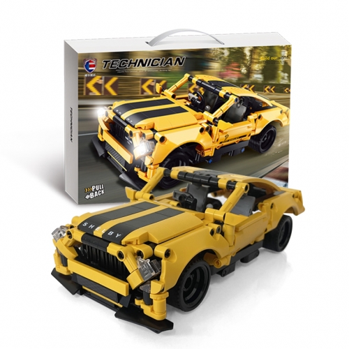 스마트블럭 T5328 머슬카 옐로우 자동차 블록