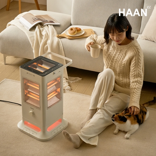 한경희 불멍 발터치식 오방향 전기난로 전기히터 HAAN-H4000