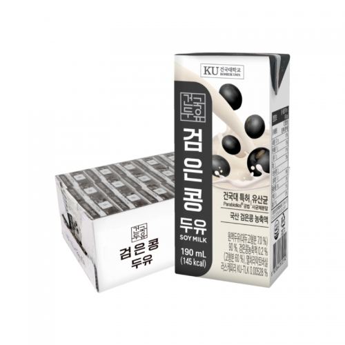 건국우유 검은콩 두유 190ml 48팩