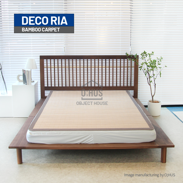 [DECO RIA] 데코리아 8mm 보더 프리미엄 대나무 카페트 더블 150X200cm