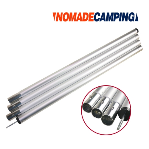 노마드 차박 휴대용 캠핑 용품 33파이 타프폴대 700x4 실버 N-7278