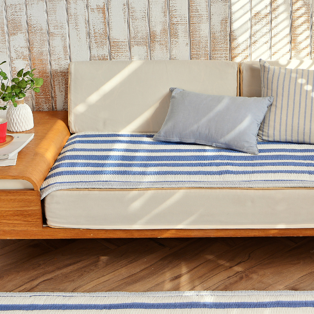 [침구연구소] 썸머라인 시어서커 여름 쇼파패드 4인용