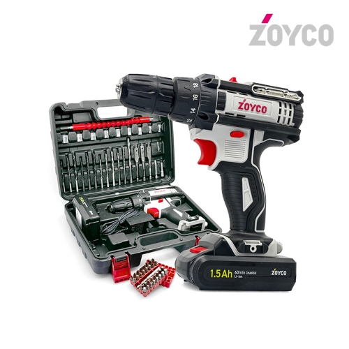 [조이코] 플렉시블 가정용 전동 드릴세트 18.5V